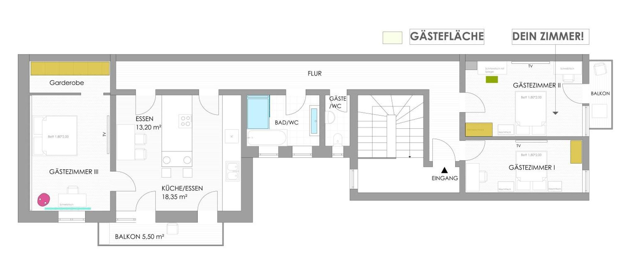 Sonniges Zimmer Mit Balkon Im Herzen Mannheims Eksteriør bilde